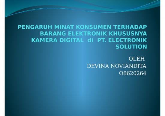 picture_Tujuan Penelitian Adalah 8514 | Pengaruh Minat Konsumen Terhadap Barang Elektronik Khususnya Kamera | Ekonomi Manajemen
